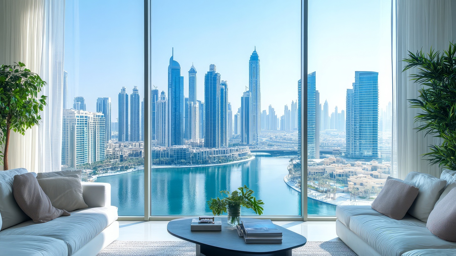 Modernes Penthouse in Dubai mit Panoramablick auf die Dubai Marina